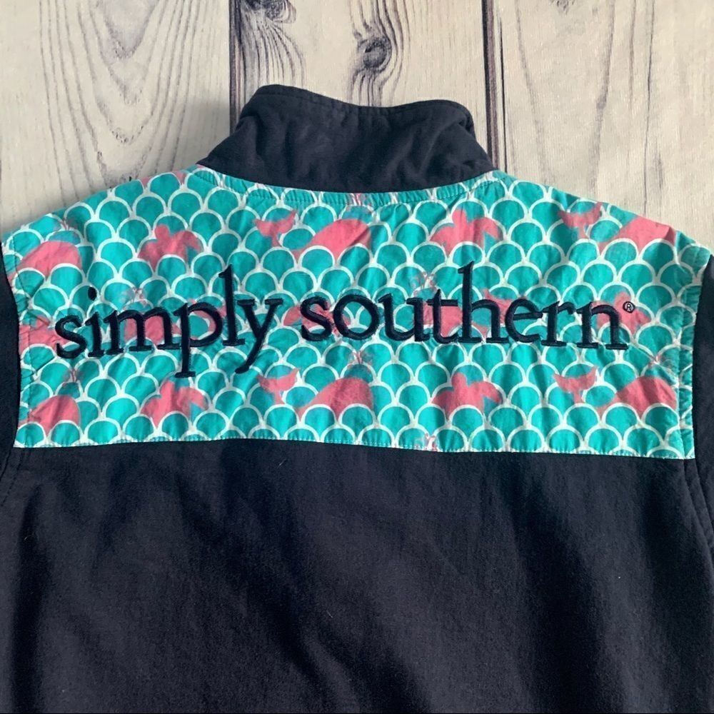 Simply Southern Pullover Mermaid Scale Size Small‎ - Picture 11 of 12